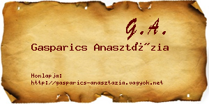 Gasparics Anasztázia névjegykártya